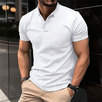 Sergio | Men’s Slim Button Placket Casual T-Shirt