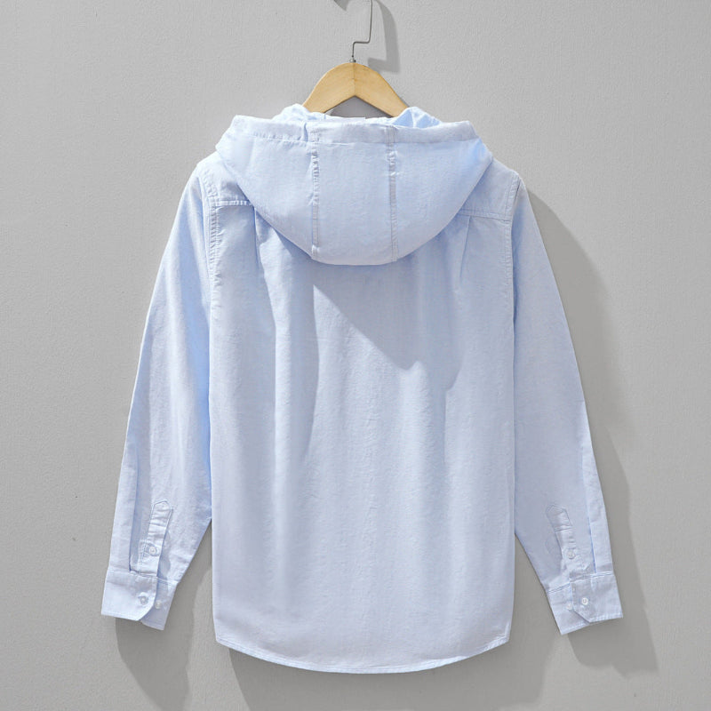 Soren | Men’s Front-Zip Hooded Casual Shirt