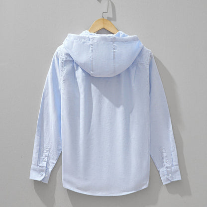 Soren | Men’s Front-Zip Hooded Casual Shirt