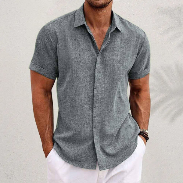 Vittorio | Men’s Short Sleeve Casual Button-Up Shirt