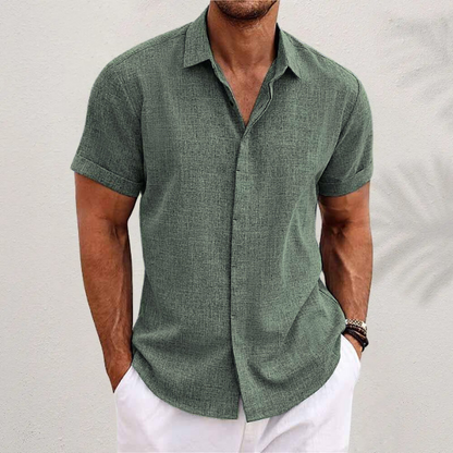 Vittorio | Men’s Short Sleeve Casual Button-Up Shirt