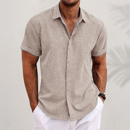 Vittorio | Men’s Short Sleeve Casual Button-Up Shirt