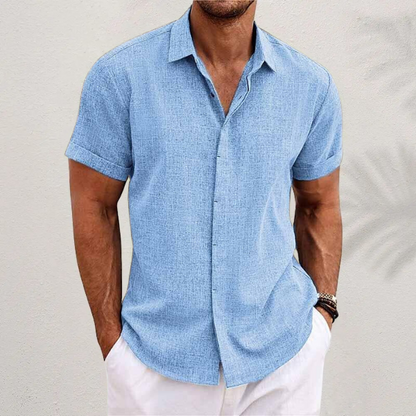 Vittorio | Men’s Short Sleeve Casual Button-Up Shirt