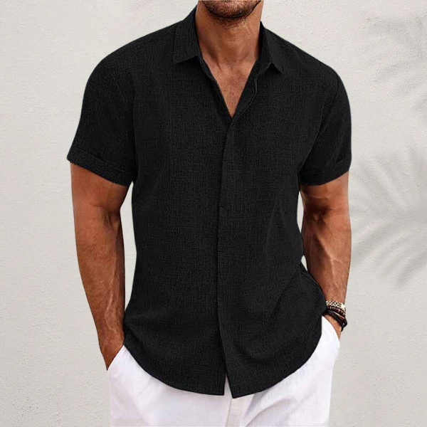 Vittorio | Men’s Short Sleeve Casual Button-Up Shirt