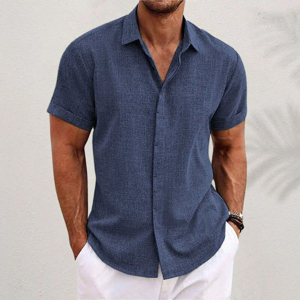 Vittorio | Men’s Short Sleeve Casual Button-Up Shirt