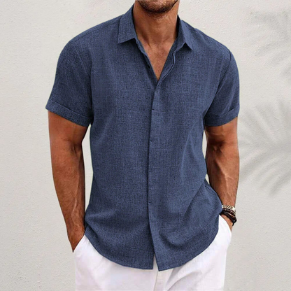 Vittorio | Men’s Short Sleeve Casual Button-Up Shirt