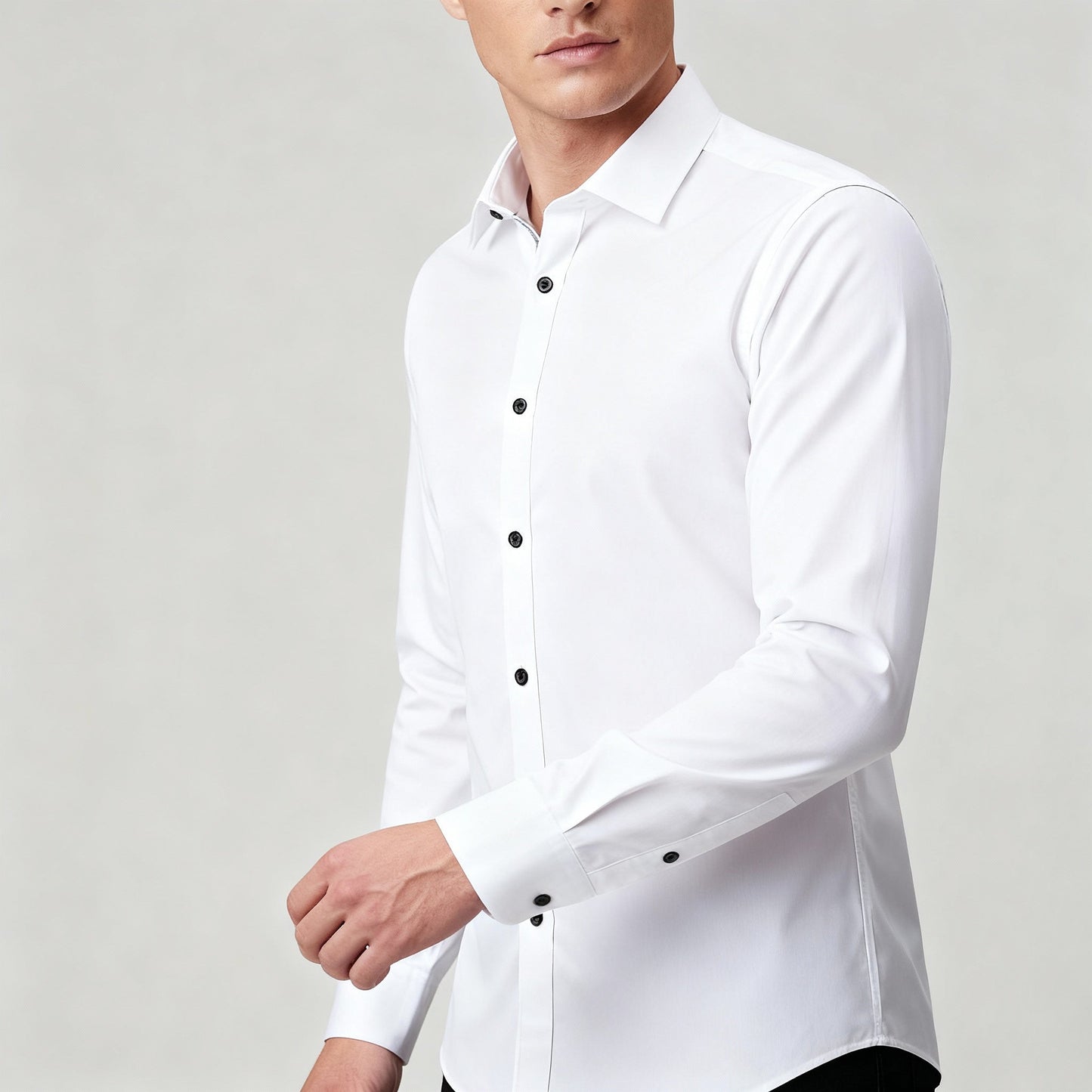 Valentino | Men’s Slim Fit Button Placket Formal Shirt