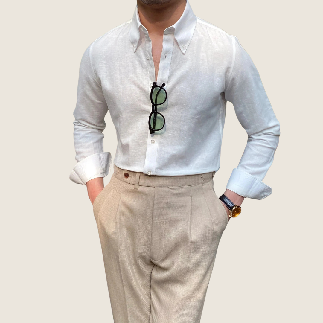 Adriano | Men’s Button-Down Long Sleeve Casual Shirt