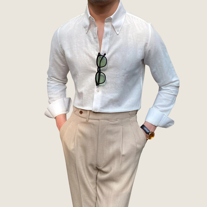 Adriano | Men’s Button-Down Long Sleeve Casual Shirt