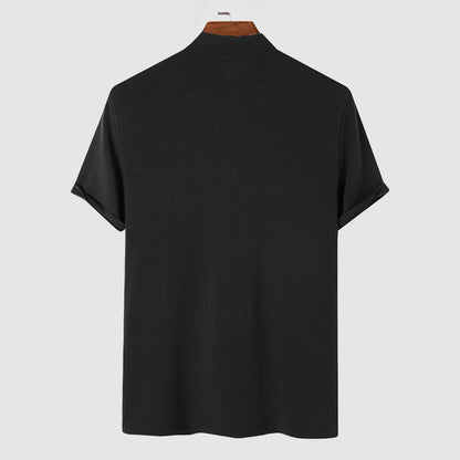 Marcello | Men’s Stand Collar Short Sleeve T-Shirt