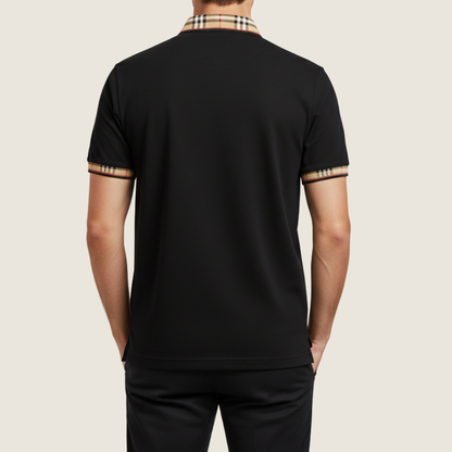 Sergio | Men’s Plaid Collar Short Sleeve Polo Shirt