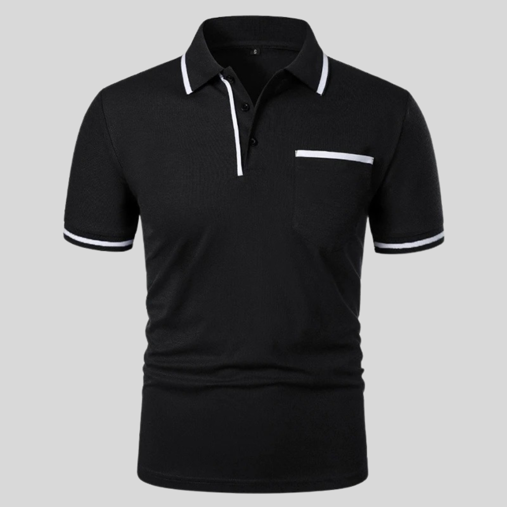 Valentino | Men’s Contrast Trim Pocket Polo Shirt