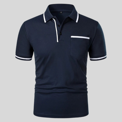 Valentino | Men’s Contrast Trim Pocket Polo Shirt