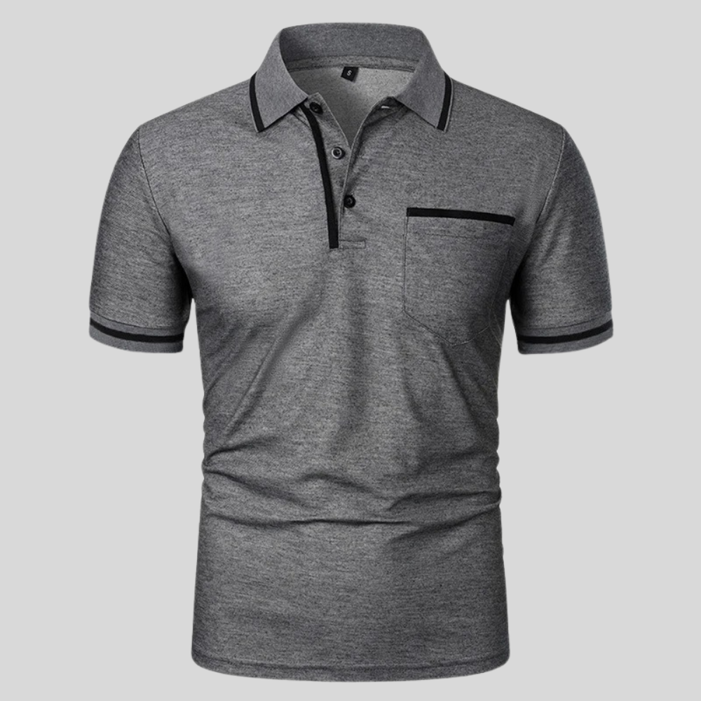 Valentino | Men’s Contrast Trim Pocket Polo Shirt