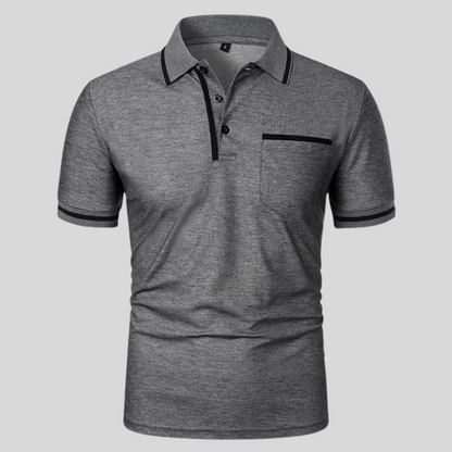 Valentino | Men’s Contrast Trim Pocket Polo Shirt