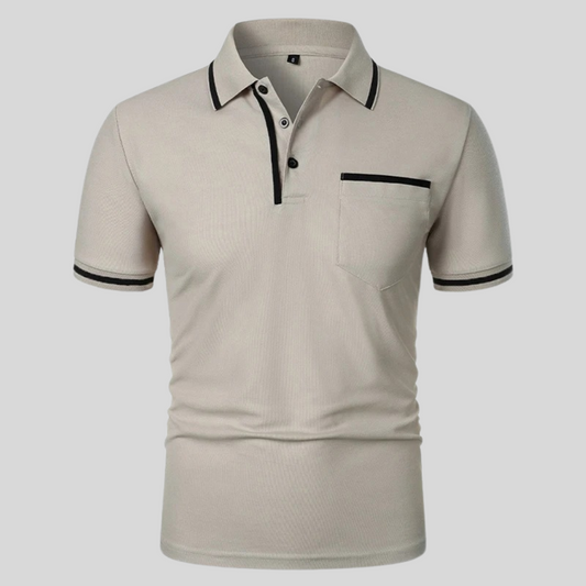 Valentino | Men’s Contrast Trim Pocket Polo Shirt