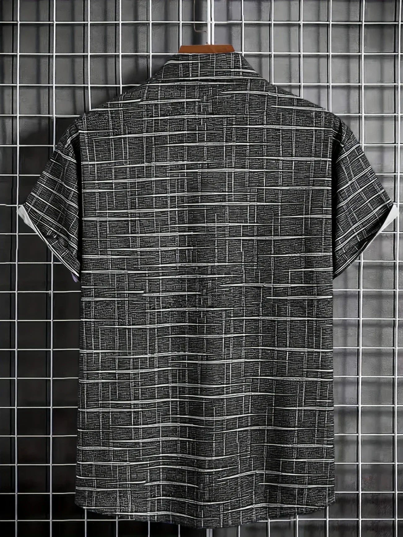 Matteo | Men’s Short Sleeve Patterned Button Casual Shirt