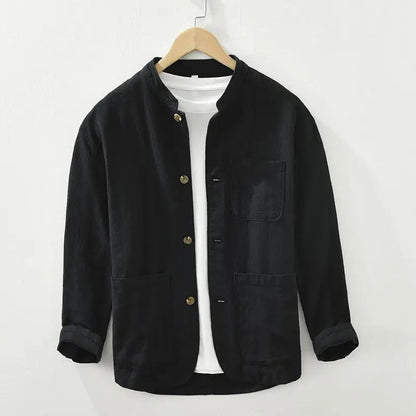 Alessandro | Men’s Casual Stand Collar Button-Up Shirt