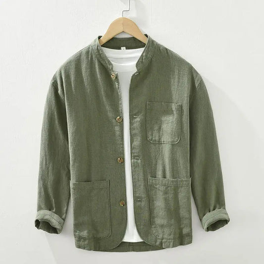 Alessandro | Men’s Casual Stand Collar Button-Up Shirt