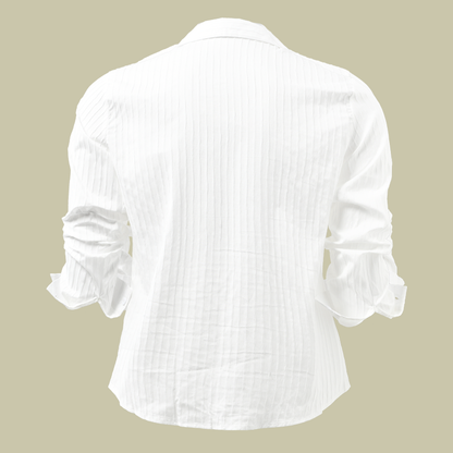 Bastiano | Men’s Ribbed Slim Fit Button Placket Shirt