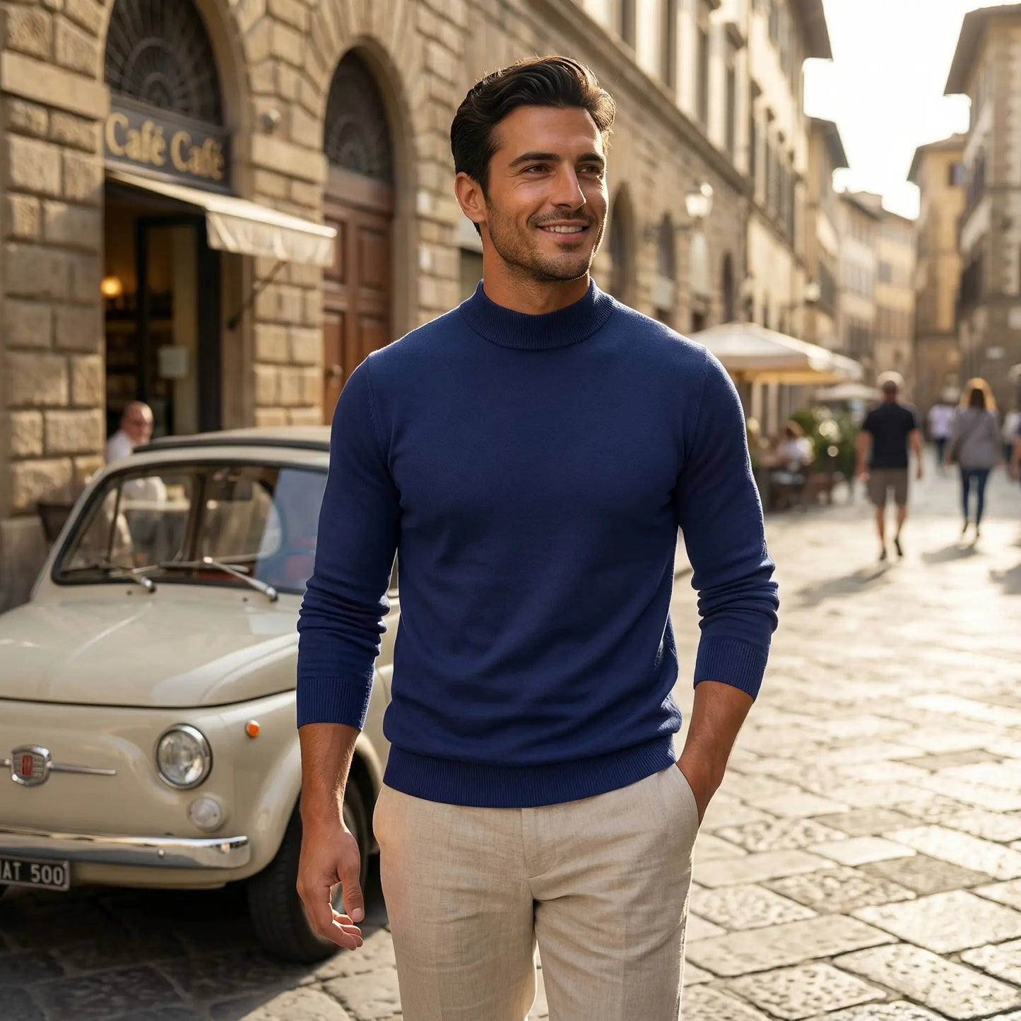 Valerio | Men’s Mock Neck Long Sleeve Shirt