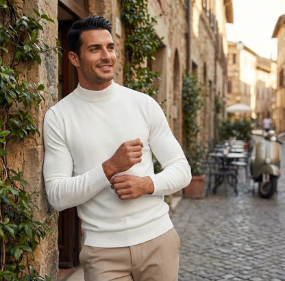 Valerio | Men’s Mock Neck Long Sleeve Shirt