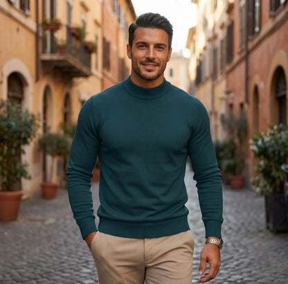 Valerio | Men’s Mock Neck Long Sleeve Shirt