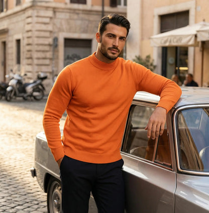 Valerio | Men’s Mock Neck Long Sleeve Shirt