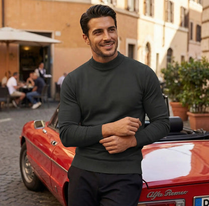 Valerio | Men’s Mock Neck Long Sleeve Shirt
