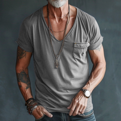 Dante | Men’s Deep Crew Neck Pocket T-Shirt