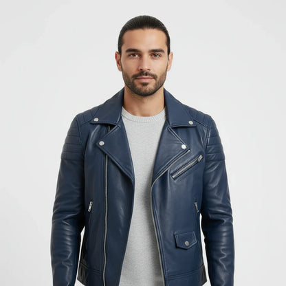 Jordan | Men's Zip-Up Leather Jacket