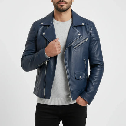 Jordan | Men's Zip-Up Leather Jacket