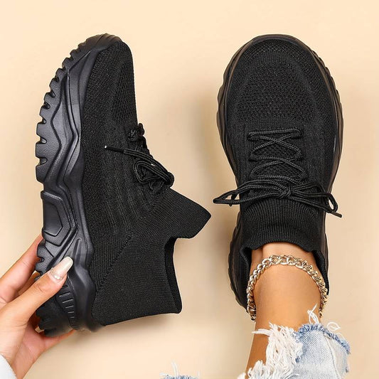 Martina | Women's Trendy Lace-Up-Sneakers with chunky Sole