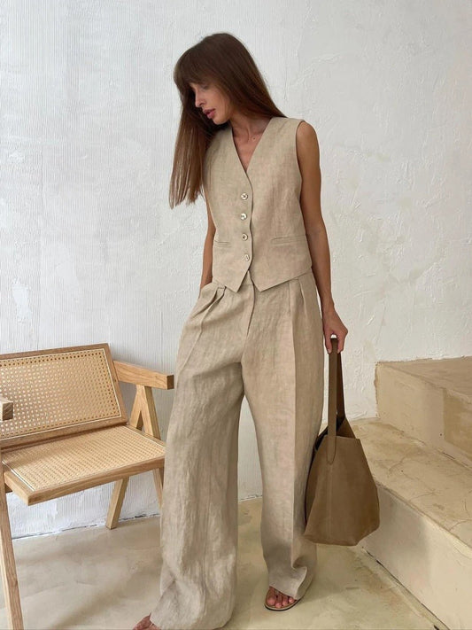 Serena | Women's Breathable High-Waist Summer Set