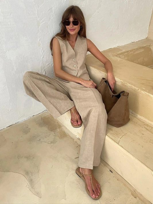 Serena | Women's Breathable High-Waist Summer Set