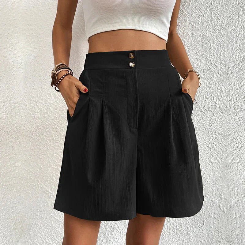 Blair | High-Waist Pleated Shorts