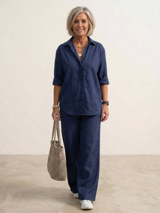 Sabrina | Women's Wide-Leg Oversized Casual Shirt
