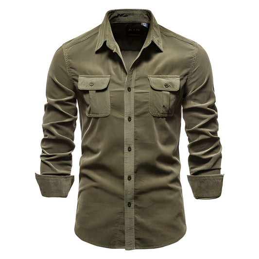 Riccardo | Men’s Essential Long Sleeve Utility Shirt