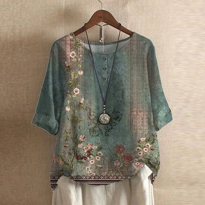Angeluccia | Date-Night Breathable Floral Design Blouse