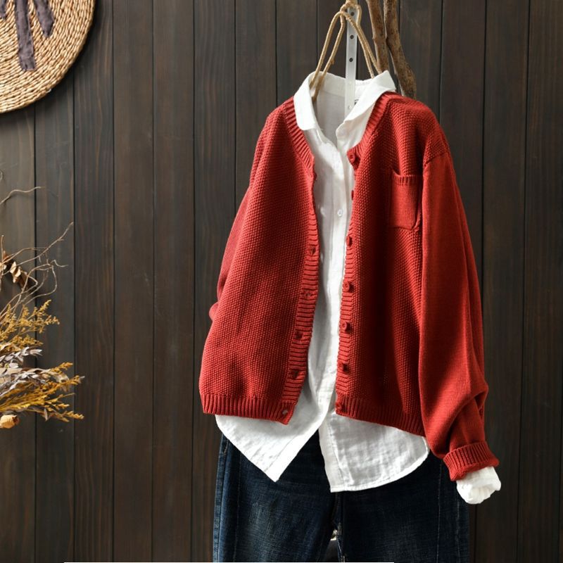 Kerstin | Women's Oversized Knit Cardigan with Buttons