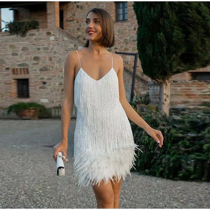 Edith | Women's Summer Figure-Hugging Cocktail Mini Dress with Sequin
