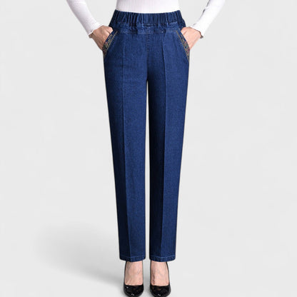 Anna | Women's Comfortable Stretch-Jeans with Side Pockets and Elastic Waistband