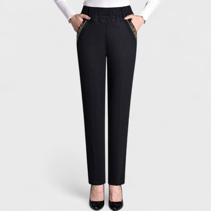 Anna | Women's Comfortable Stretch-Jeans with Side Pockets and Elastic Waistband
