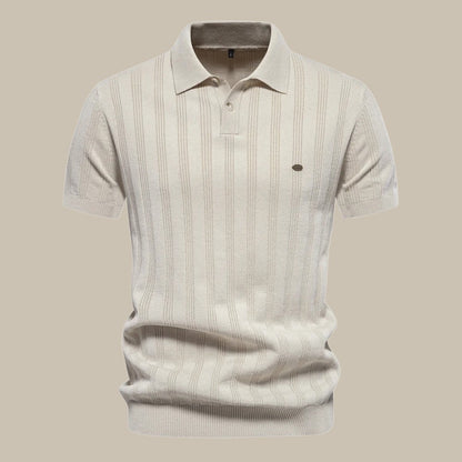 Riccardo | Men’s Structured Button Polo Knit Shirt