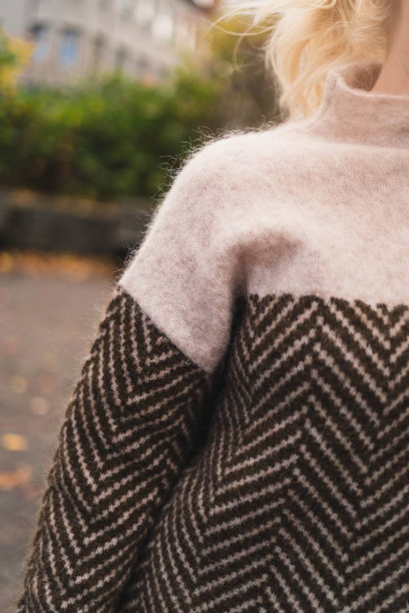 Michaela | Women's Relaxed Knit Sweater with High Collar