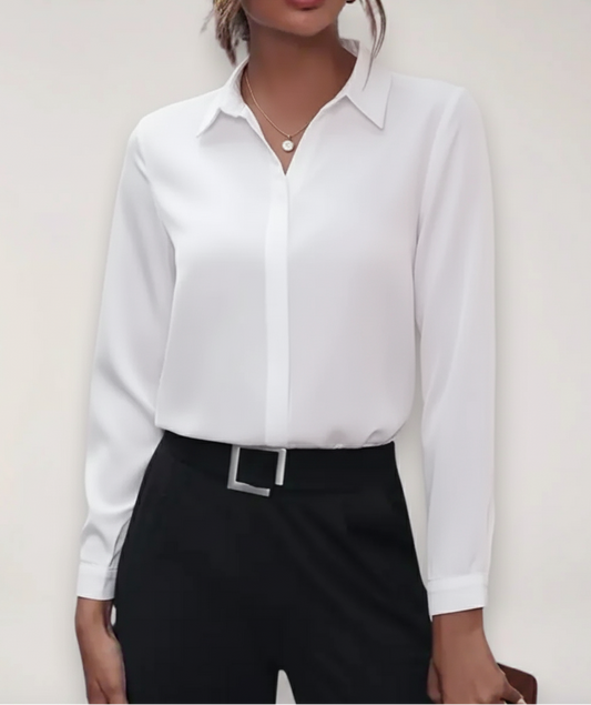 Stephanie | Women's Maßgeschneiderte Blouse with Button-Front for Office-Outfits