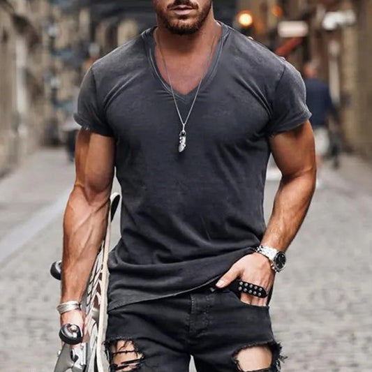 Alexander | Men’s Deep V-Neck Casual T-Shirt