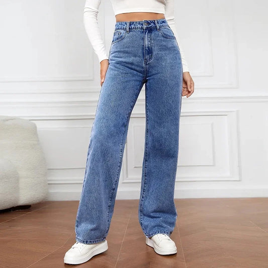 Albaluna | Women's Wide-Leg High-Waist Summer Jeans