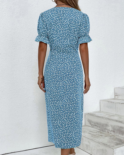 Skye | Women's Midi V-Neck Floral Print