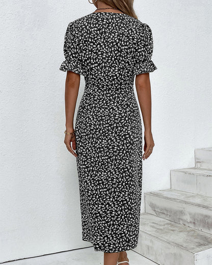 Skye | Women's Midi V-Neck Floral Print